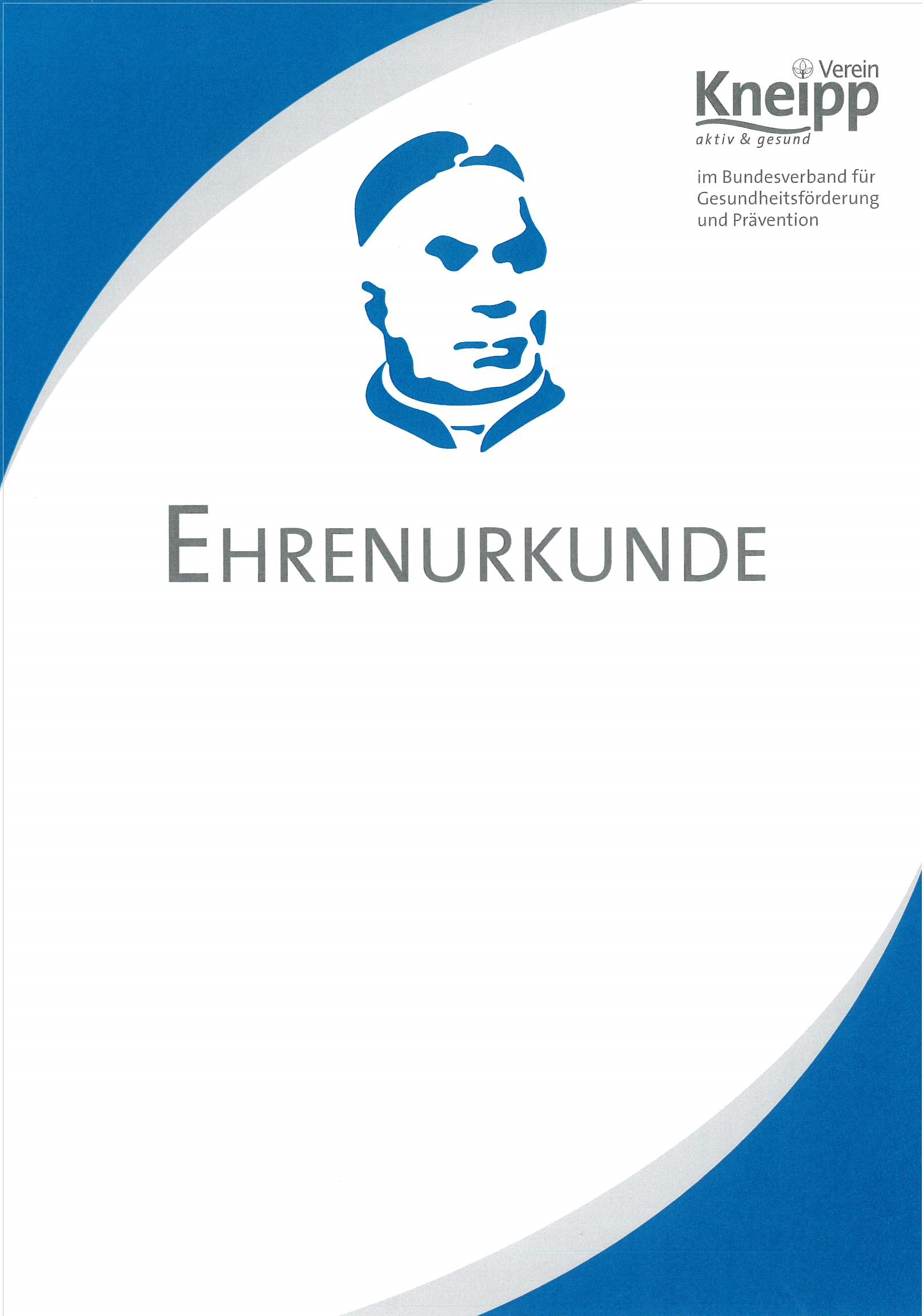 Ehrenurkunde - blanco